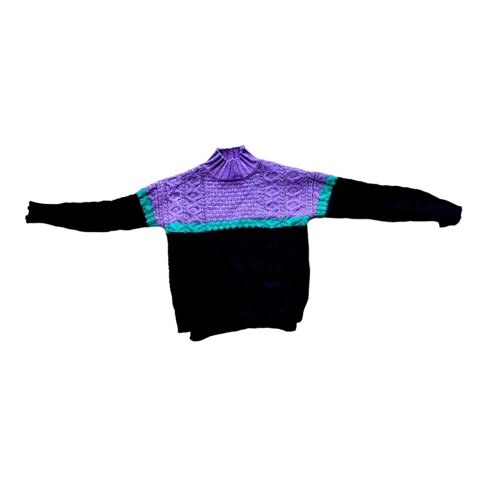 Free Assembly Kids Color Block Knit Sweater Size 8 Pullover Crewneck EUC